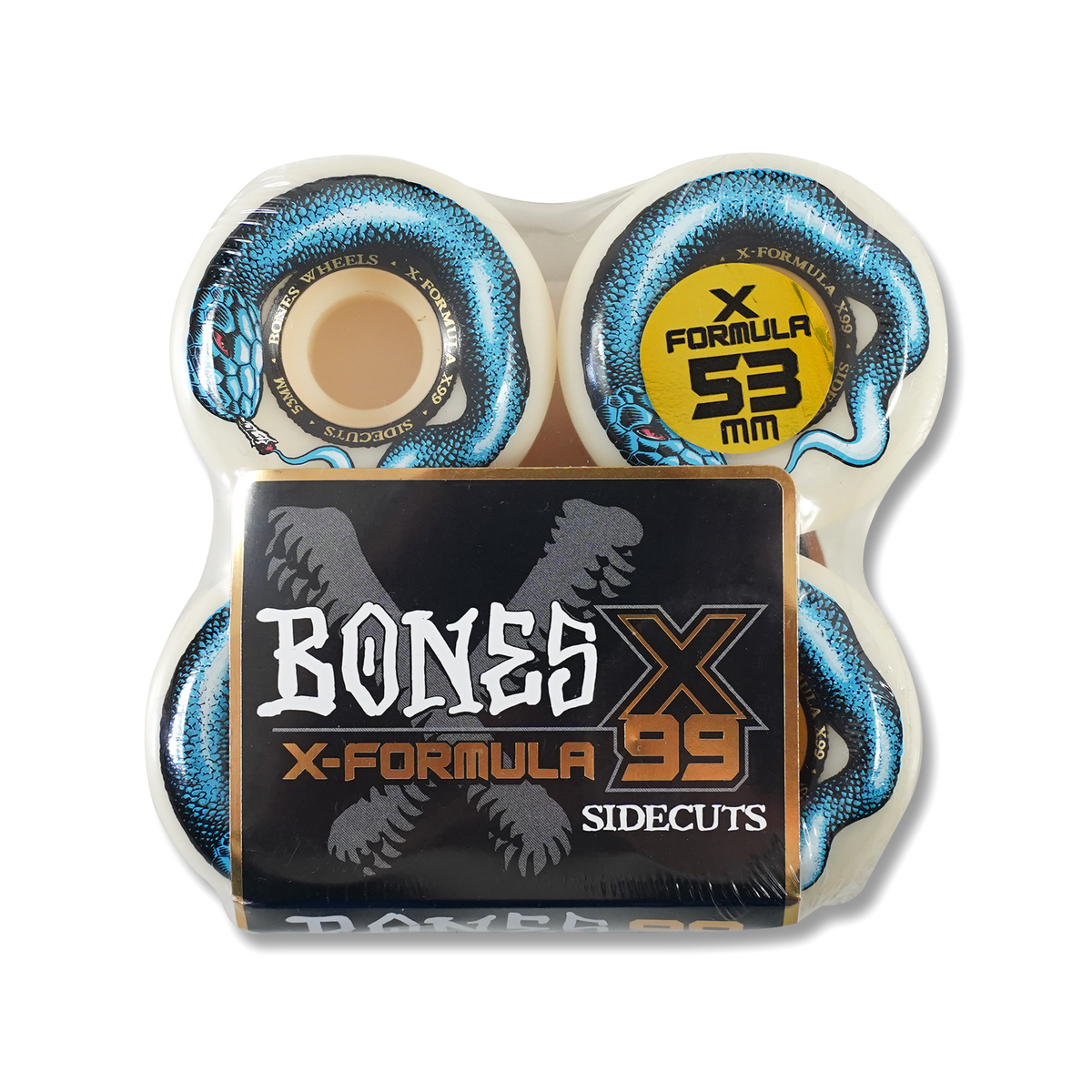 BONES X-FORMULA SMOKIN SNAKE 53MM99A V5 – Leapsskateboarding BONES X-FORMULA SMOKIN SNAKE 53MM99A V5 – Leapsskateboarding