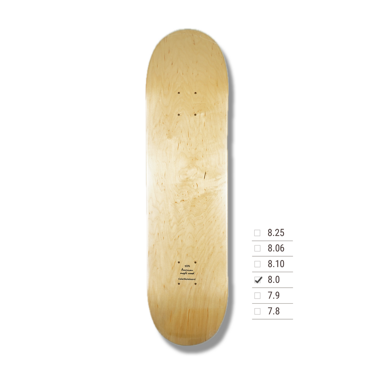 COLOR SKATEBOARD DECK NATURAL 7.75/8.0/8.125 – Leapsskateboarding COLOR SKATEBOARD DECK NATURAL 7.75/8.0/8.125 – Leapsskateboarding