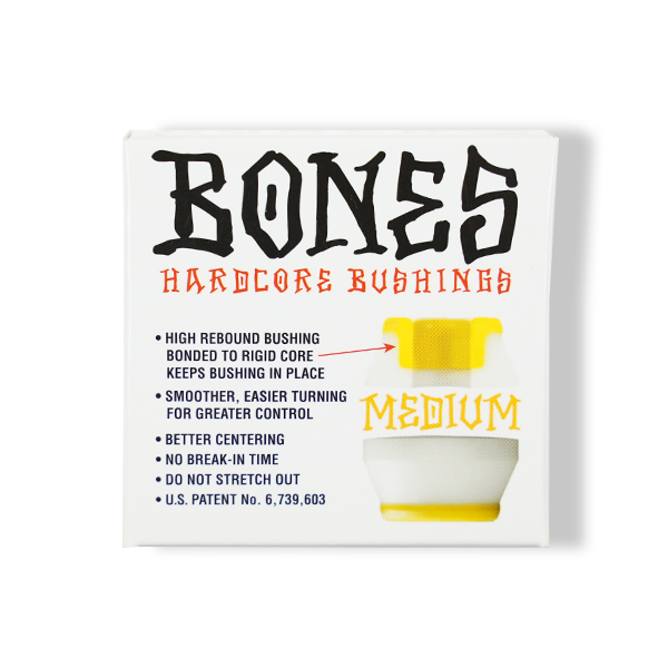 BONES HARDCORE BUSH MEDIUM WHT – Leapsskateboarding