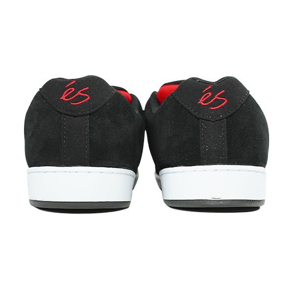 es ACCEL SLIM BLACK/BLACK/RED – Leapsskateboarding