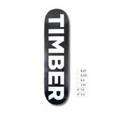 TIMBER CLASSIC DECK - BLACK 7.0 / 7.5