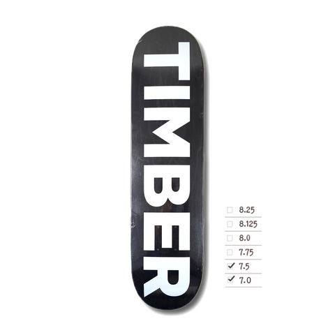 TIMBER CLASSIC DECK - BLACK 7.0 / 7.5