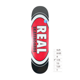 REAL TEAM CLASSIC OVAL  (BLACK / RED) 7.75