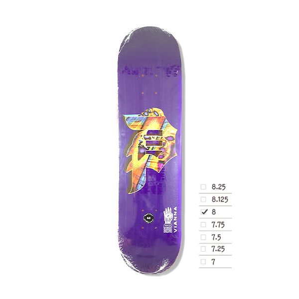 PRIMITIVE VIANNA ENERGY DECK PURPLE 8.0