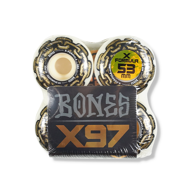 BONES X-FORMULA GOLD CHAIN 52mm/53mm 97A V1 – Leapsskateboarding