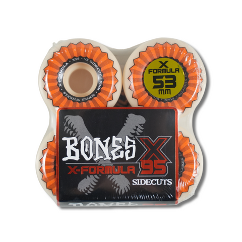 BONES X-FORMULA SIDECUT 53MM / 52MM 95A V5 – Leapsskateboarding BONES X-FORMULA SIDECUT 53MM / 52MM 95A V5 – Leapsskateboarding