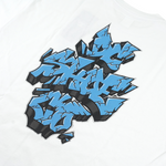 DC 24 THREE LINES GRAFFITI SS WHT