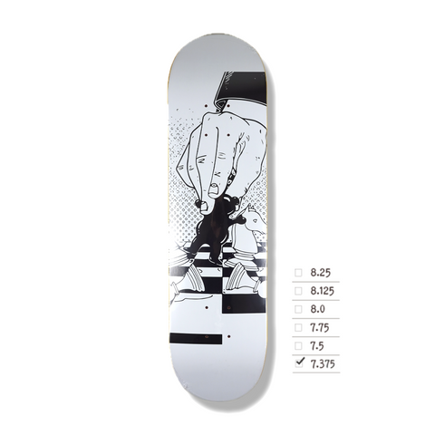 GRIZZLY Checkmate Deck WHITE 7.37