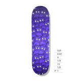 MEOW STICKER PILE PURPLE 7.0