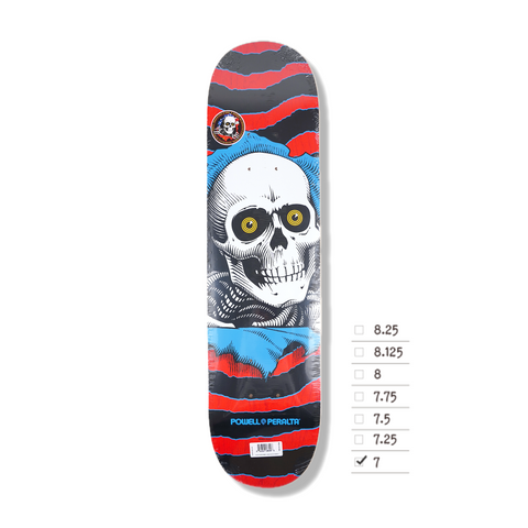 POWELL PERALTA RIPPER  RED/STAIN BLUE 7.0