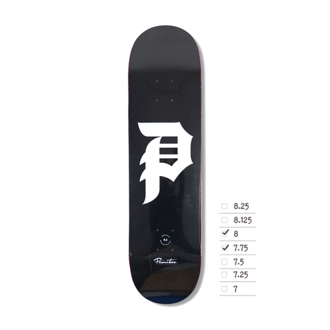 PRIMITIVE DIRTY P CORE BLACK 7.75 / 8.0
