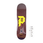 PRIMITIVE DIRTY P CORE BROWN/PADRES YELLOW 8.0