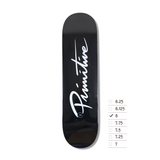 PRIMITIVE NUEVO SCRIPT CORE BLACK/WHITE 8.0