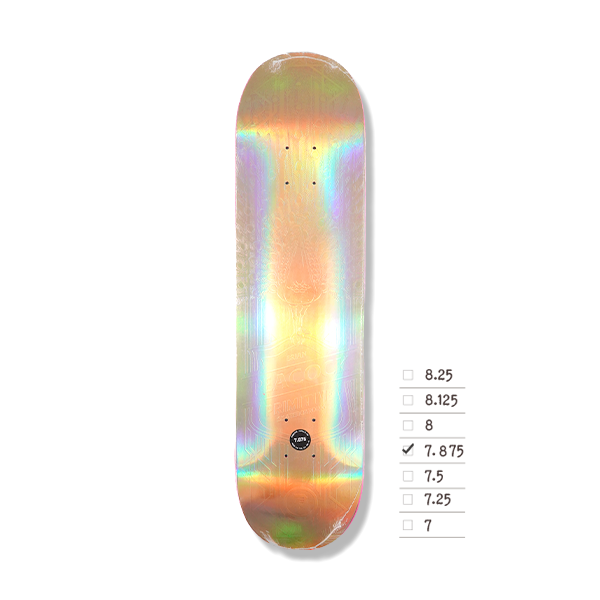 PRIMITIVE PEACOCK HOLOFOIL PEACOCK DECK 7.875 – Leapsskateboarding