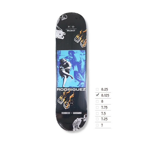 PRIMITIVE RODRIGUEZ ESTRANGED DECK BLACK 8.125 – Leapsskateboarding