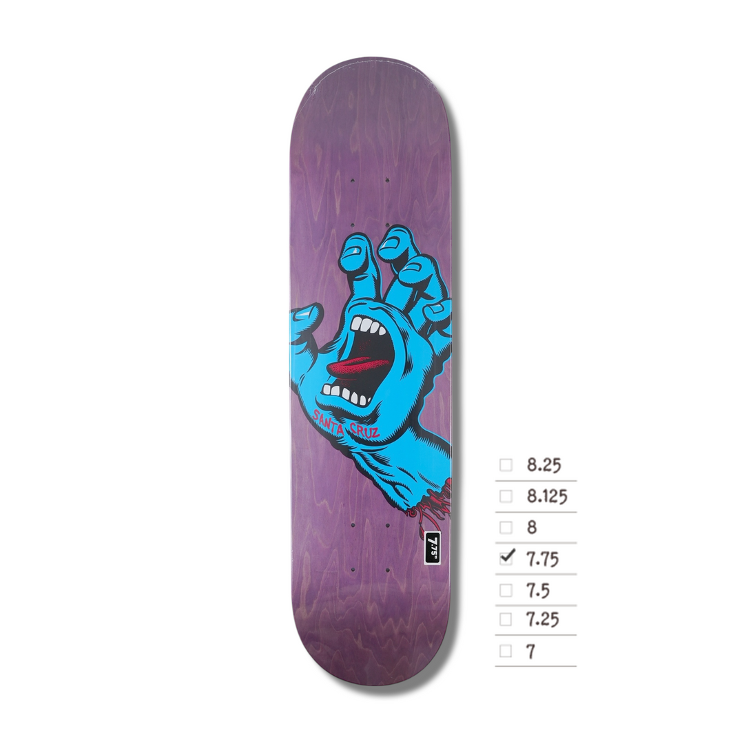 SANTA CRUZ LTD SCREAMING HAND BLACK 8.0 – Leapsskateboarding