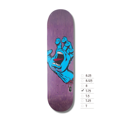 SANTA CRUZ  LTD SCREAMING HAND PURPLE 7.75