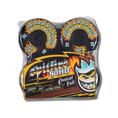 SPITFIRE 80HD CHROME VENOM CONICAL FULL SHAPE - BLACK