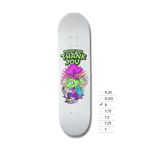 THANK YOU DAEWON SONG MIND BLOWN DECK WHITE - 8.0