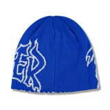 THRASHER Fire Outlined SKULLY BEANIE - BLUE