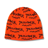 THRASHER Worldwide SKULLY BEANIE - ORANGE