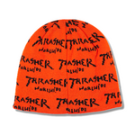 THRASHER Worldwide SKULLY BEANIE - ORANGE