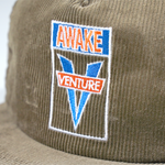 VENTURE AWAKE - Snapback Hat BROWN/BLUE/ORANGE