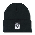 VENTURE AWAKE LTD BEANIE - BLACK w/ WOVEN PATCH