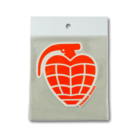 THUNDER GRENADE DIECUT MD STICKER オレンジ/ホワイト