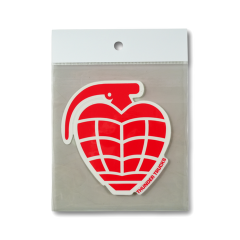 THUNDER GRENADE DIECUT MD STICKER レッド/ホワイト