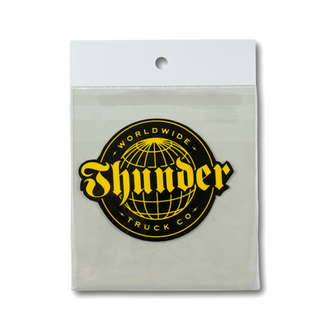 THUNDER WORLD WIDE STICKER イエロー