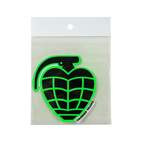 THUNDER GRENADE DIECUT MD STICKER ブラック/グリーン