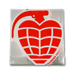 THUNDER GRENADE DIECUT LARGE STICKER レッド/ホワイト