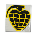 THUNDER GRENADE DIECUT LARGE STICKER ブラック/イエロー