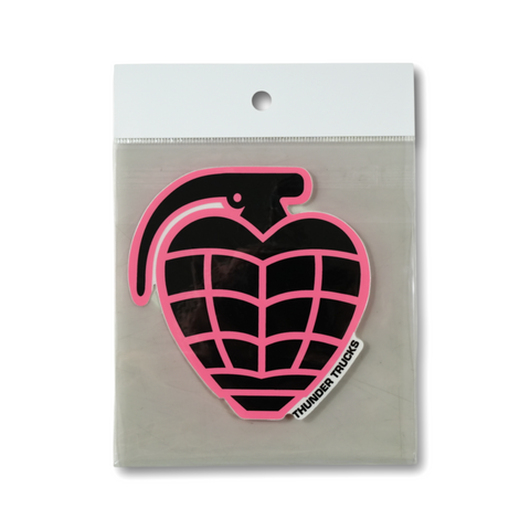 THUNDER GRENADE DIECUT MD STICKER ブラック/ピンク