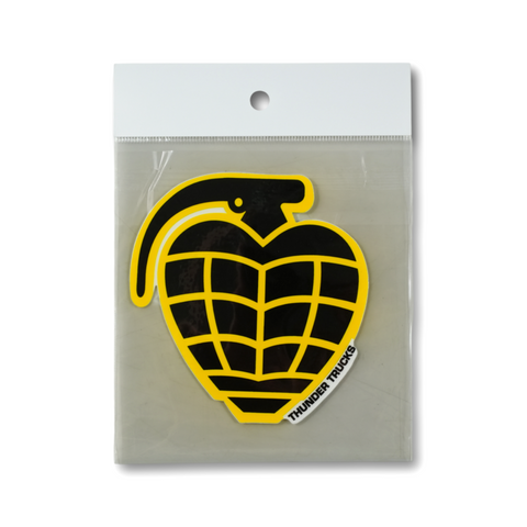 THUNDER GRENADE DIECUT MD STICKER ブラック/イエロー