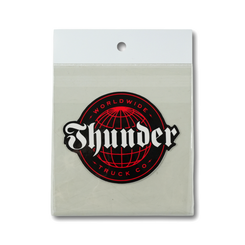 THUNDER WORLD WIDE STICKER レッド