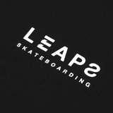 LEAPS BACK LOGO TEE BLACK