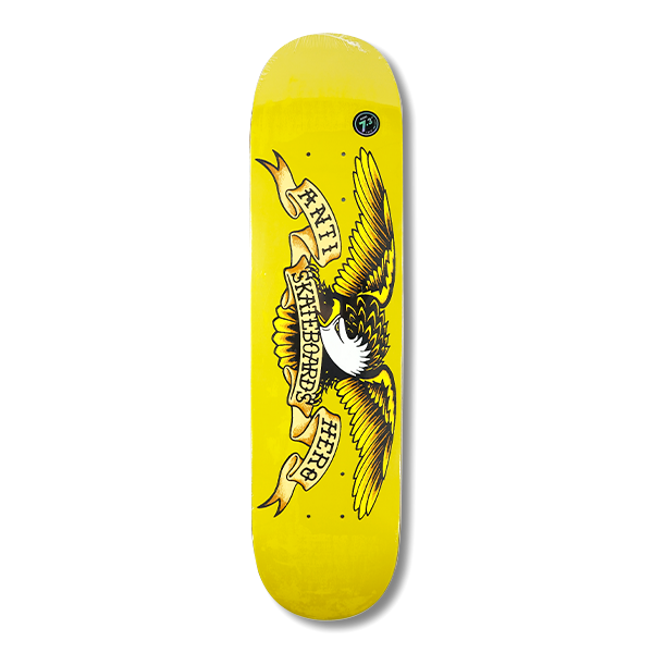 ANTI HERO CLASSIC EAGLE YELLOW MINI 7.3 – Leapsskateboarding ANTI HERO CLASSIC EAGLE YELLOW MINI 7.3 – Leapsskateboarding
