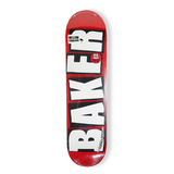 BAKER BRAND LOGO RED/WHT 8.0