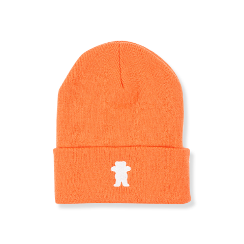 GRIZZLY OG Bear Embroidered Beanie ORANGE