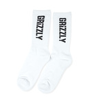 GRIZZLY Stamp Socks WHITE