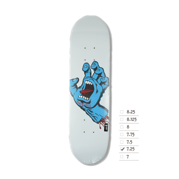 SANTA CRUZ Screaming Hand 新品キッズデッキ7.25 SANTA CRUZ Screaming Hand 新品キッズデッキ 7.25 SANTA CRUZ