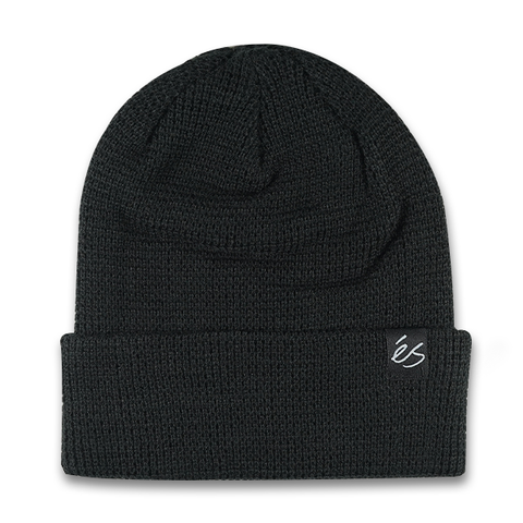 es SCRIPT WAFFLE KNIT BEANIE BLK